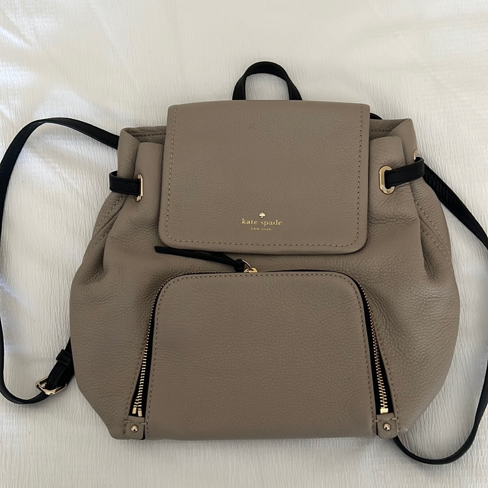 Kate spade gray backpack